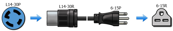 nema 6 15p plug adapter